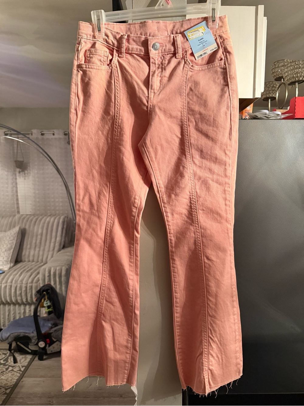 Cat & Jack Coral Pink Flare Jeans